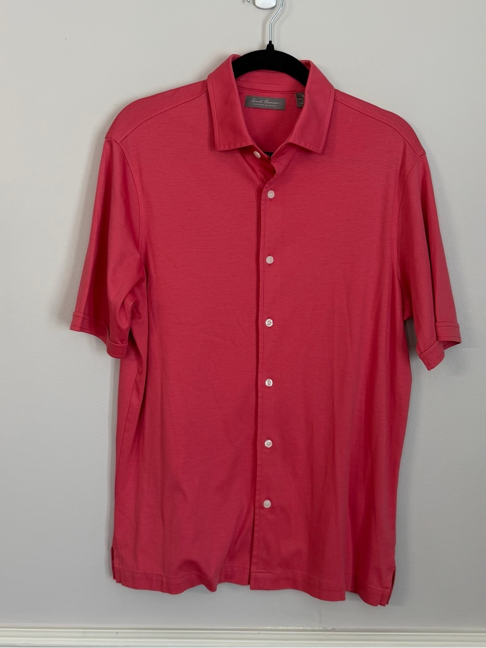 Daniel Cremieux Signature Collection Salmon Short Sleeve Button-Down Shirt M GUC - Picture 2 of 7